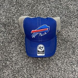 NWTs ‘47 Buffalo Bills Blue and Gray Mesh Trucker Hat
